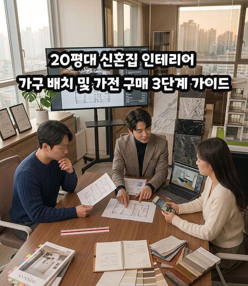 20평대 신혼집 인테리어 가구 배치 및 가전 구매 3단계 가이드